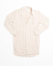 Load image into Gallery viewer, Augustine Shirt Dress- Rose Stripe