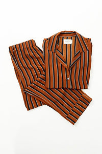 Alexandra Pant - Tobacco Stripe