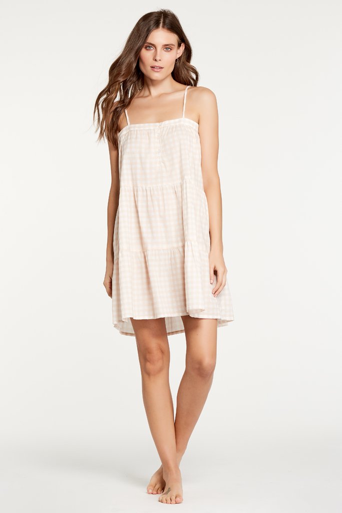 Annie Dress - Blush Gingham