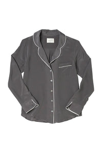 Bardot Blouse - Charcoal