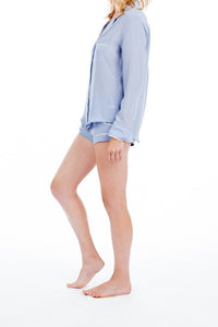 Bardot Blouse - Periwinkle