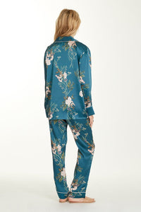 Brigette Blouse - Teal Floral