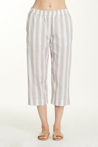 Capri Bottoms - Grey Stripe