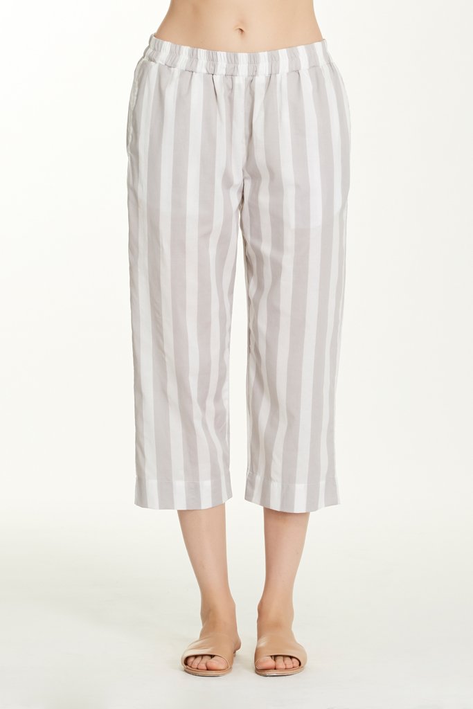 Capri Bottoms - Grey Stripe