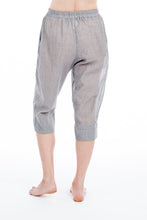 Load image into Gallery viewer, Capri Bottoms - Grey Pinstripe
