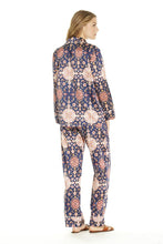 Load image into Gallery viewer, Brigette Blouse - Red and Navy Print
